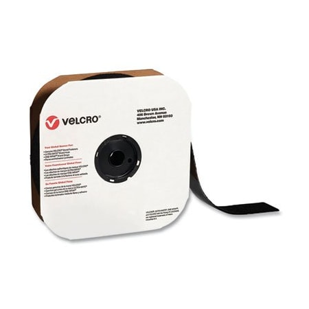 Velcro Brand Sticky-Back Fasteners, Loop Side, 2in X 75 Ft, Black 191195